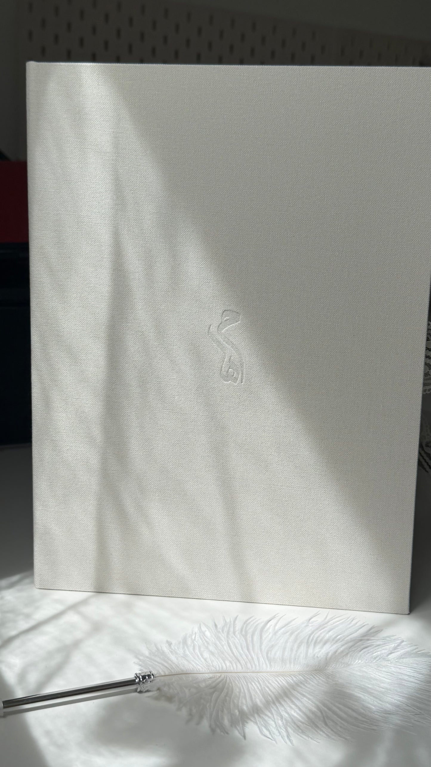 Livret de mariage en lin - édition minimaliste