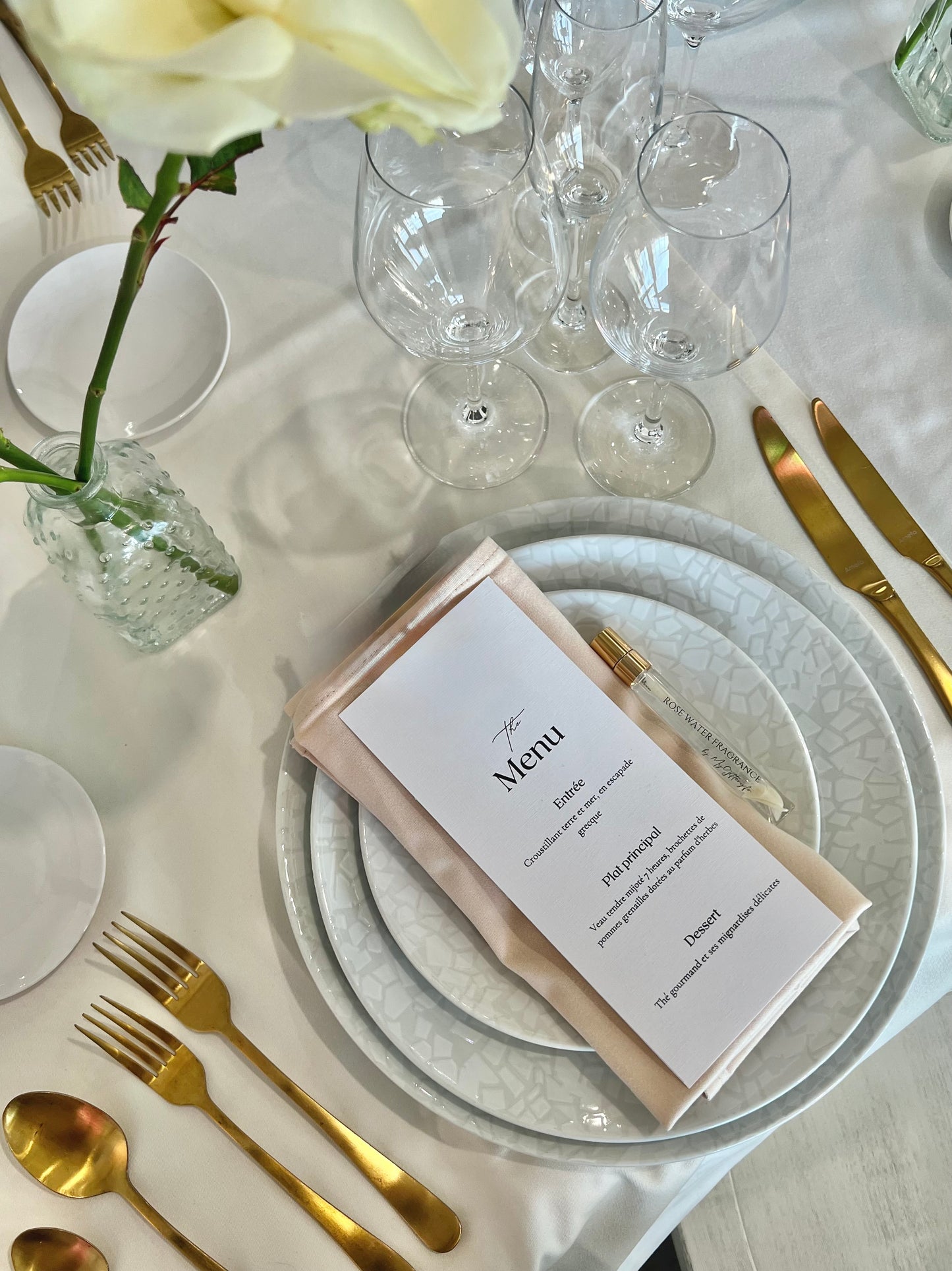 Menu de mariage