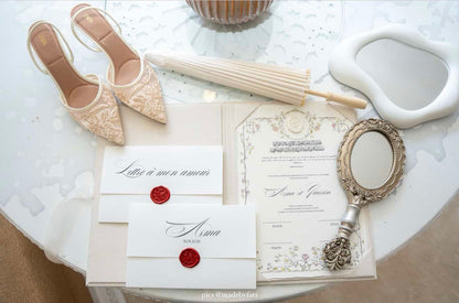 L'écrin Classique - Set certificat & livret de mariage religieux