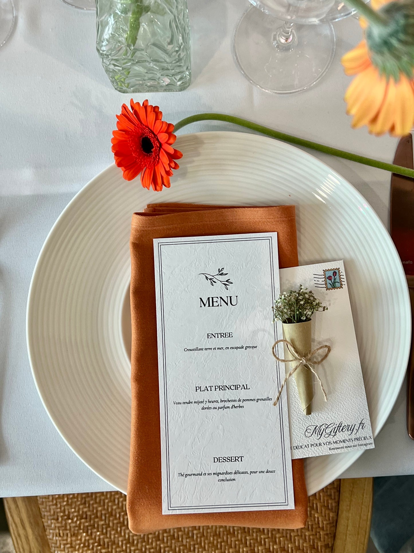 Menu de mariage