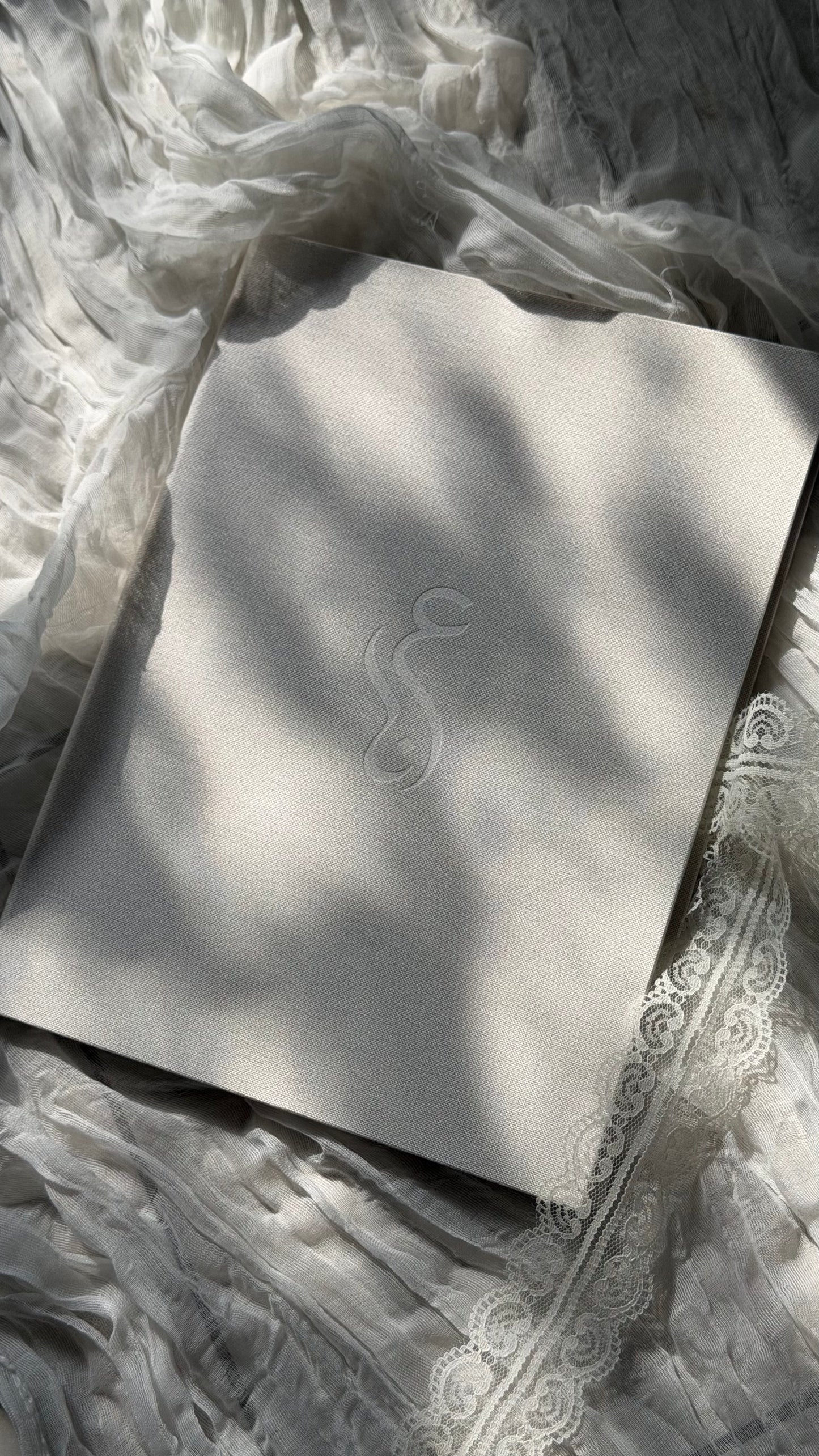 Livret de mariage en lin - édition minimaliste