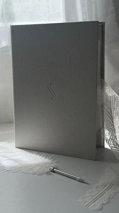 L'Ecrin Minimaliste - Set certificat & livret de mariage religieux