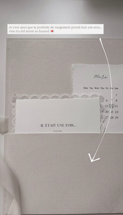 L'écrin Classique - Set certificat & livret de mariage religieux