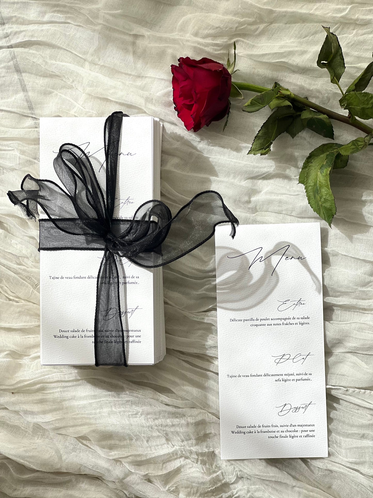Menu de mariage
