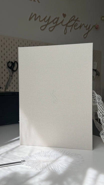 L'Ecrin Minimaliste - Set certificat & livret de mariage religieux