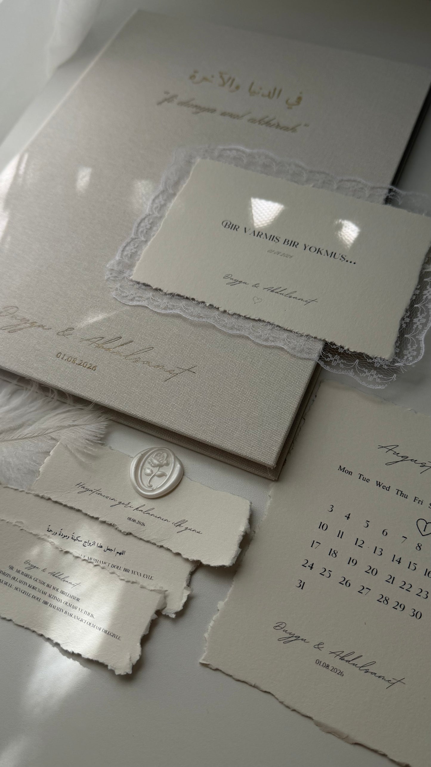 L'écrin Classique - Set certificat & livret de mariage religieux