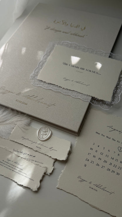 L'écrin Classique - Set certificat & livret de mariage religieux