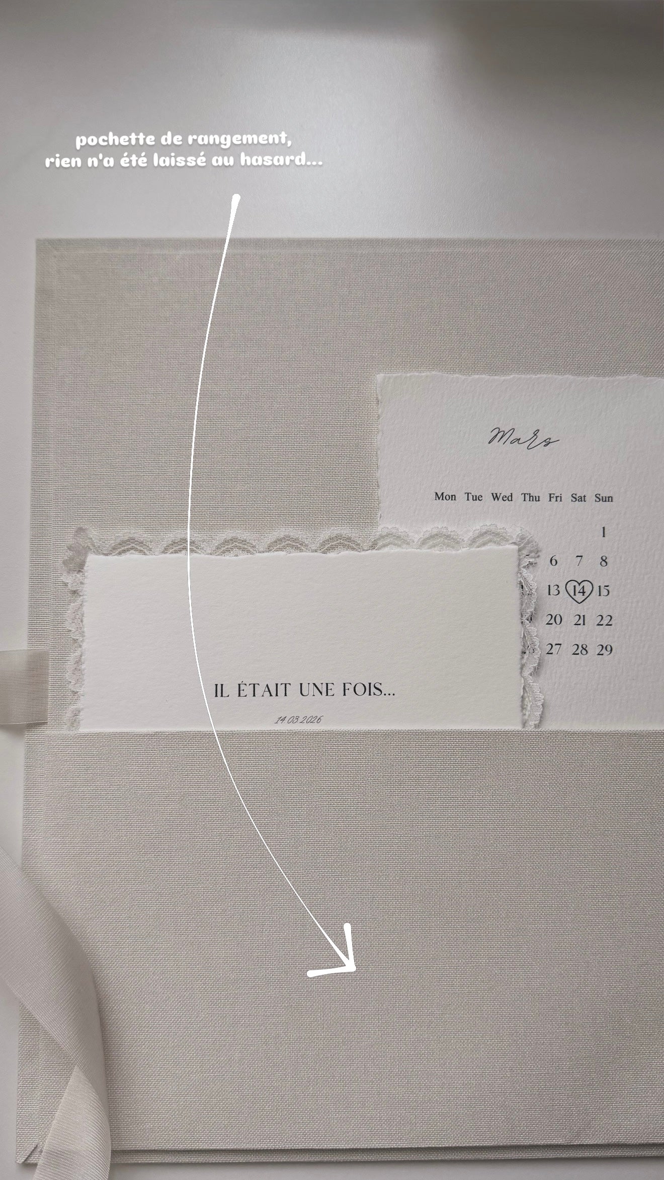 Livret de mariage en lin