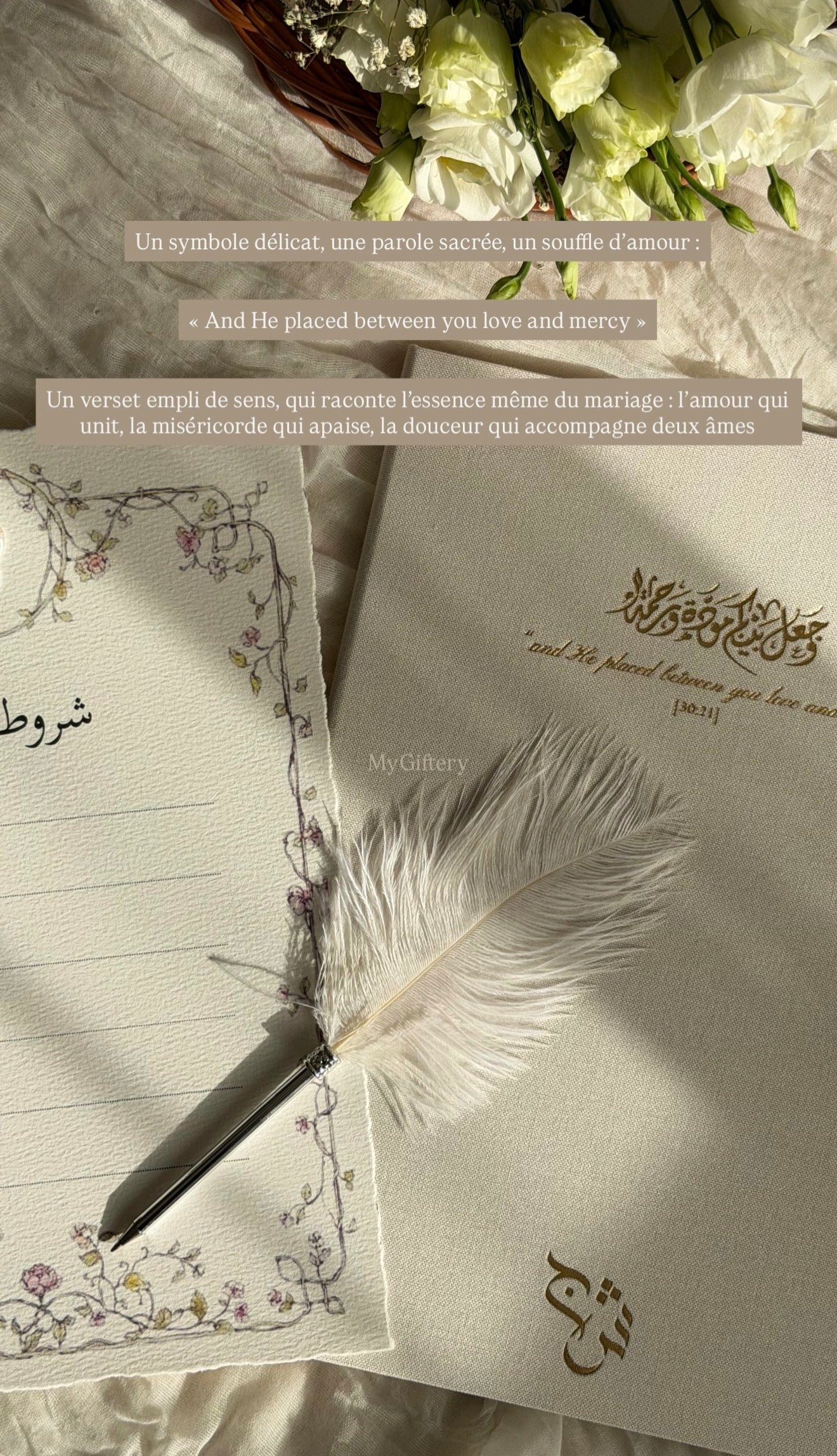 L'écrin Classique - Set certificat & livret de mariage religieux