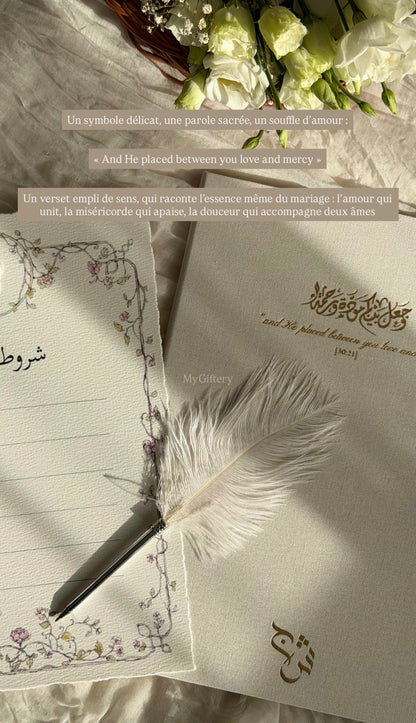 L'écrin Classique - Set certificat & livret de mariage religieux