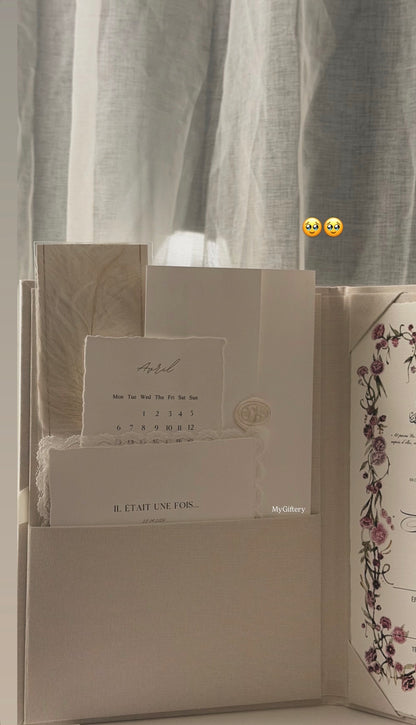 L'écrin Classique - Set certificat & livret de mariage religieux