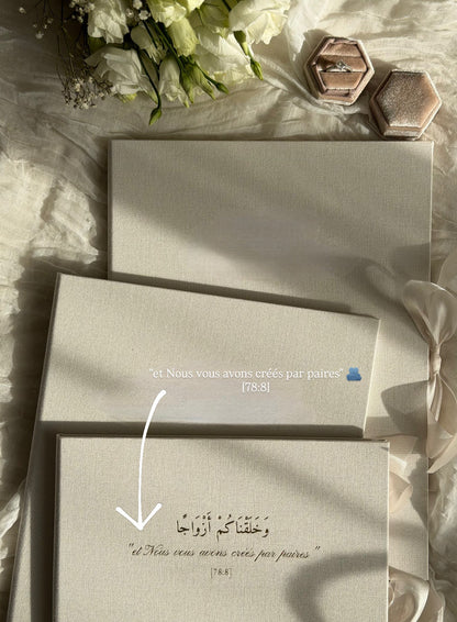 L'écrin Classique - Set certificat & livret de mariage religieux
