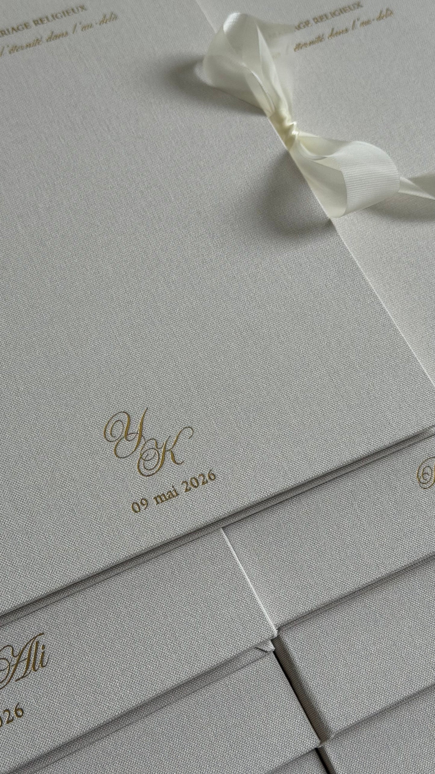 L'écrin Classique - Set certificat & livret de mariage religieux