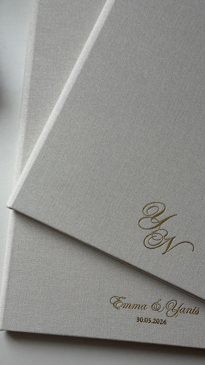 L'écrin Classique - Set certificat & livret de mariage religieux