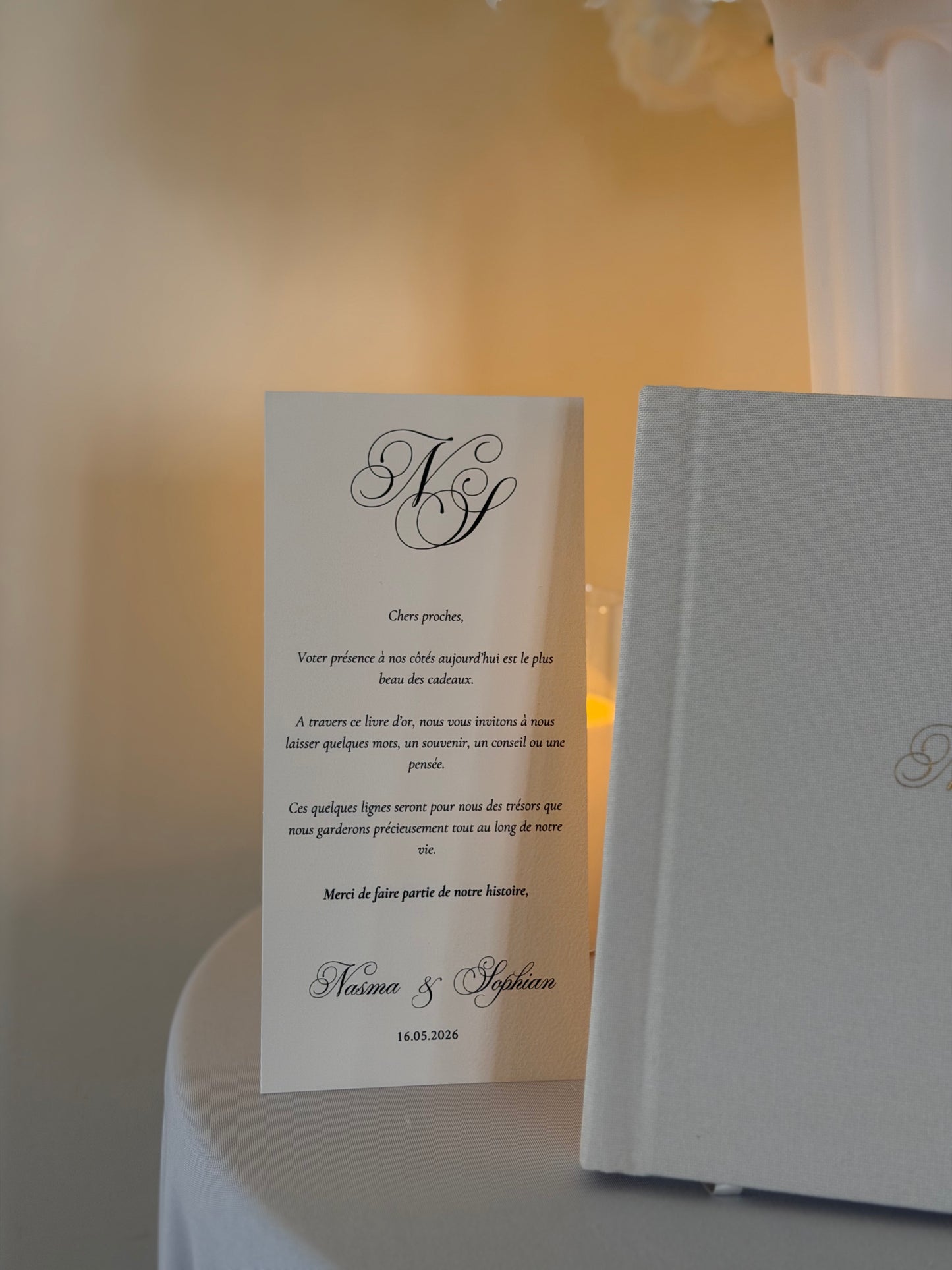 Carte "Laissez un mot" 💌