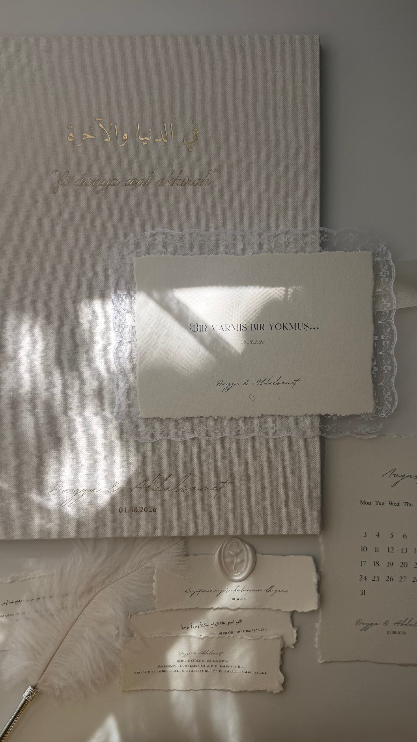 L'écrin Classique - Set certificat & livret de mariage religieux