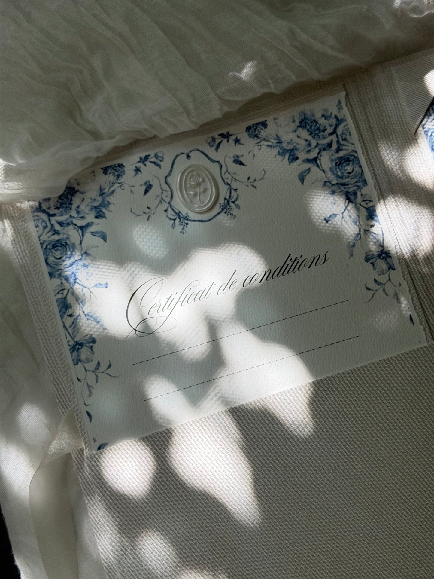 Feuille de conditions - Mariage religieux