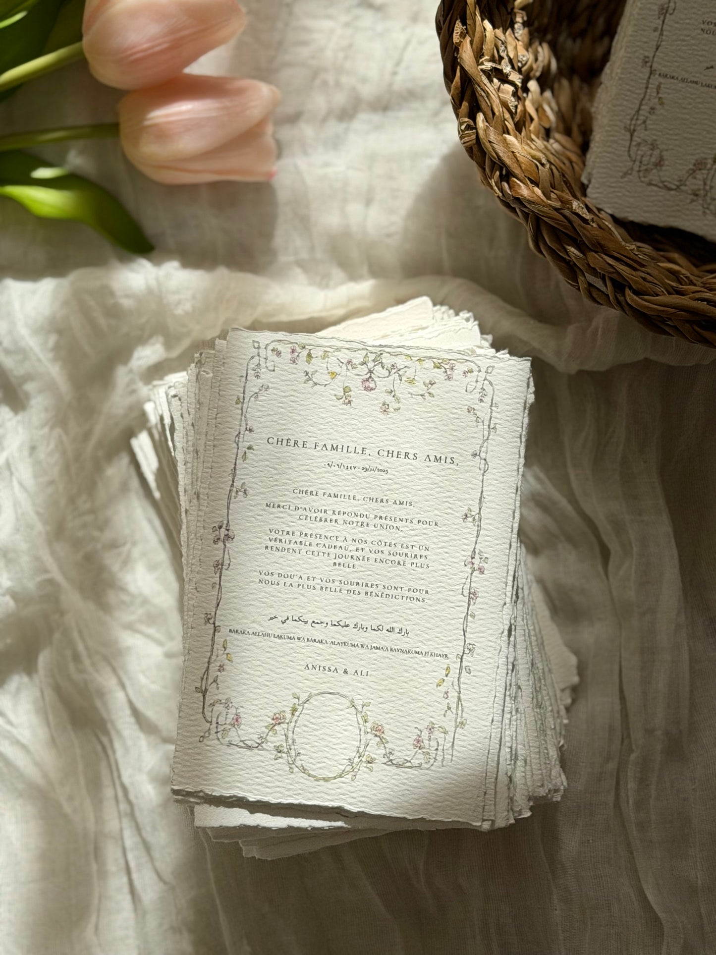 Carte de remerciement - Pastel Blossom