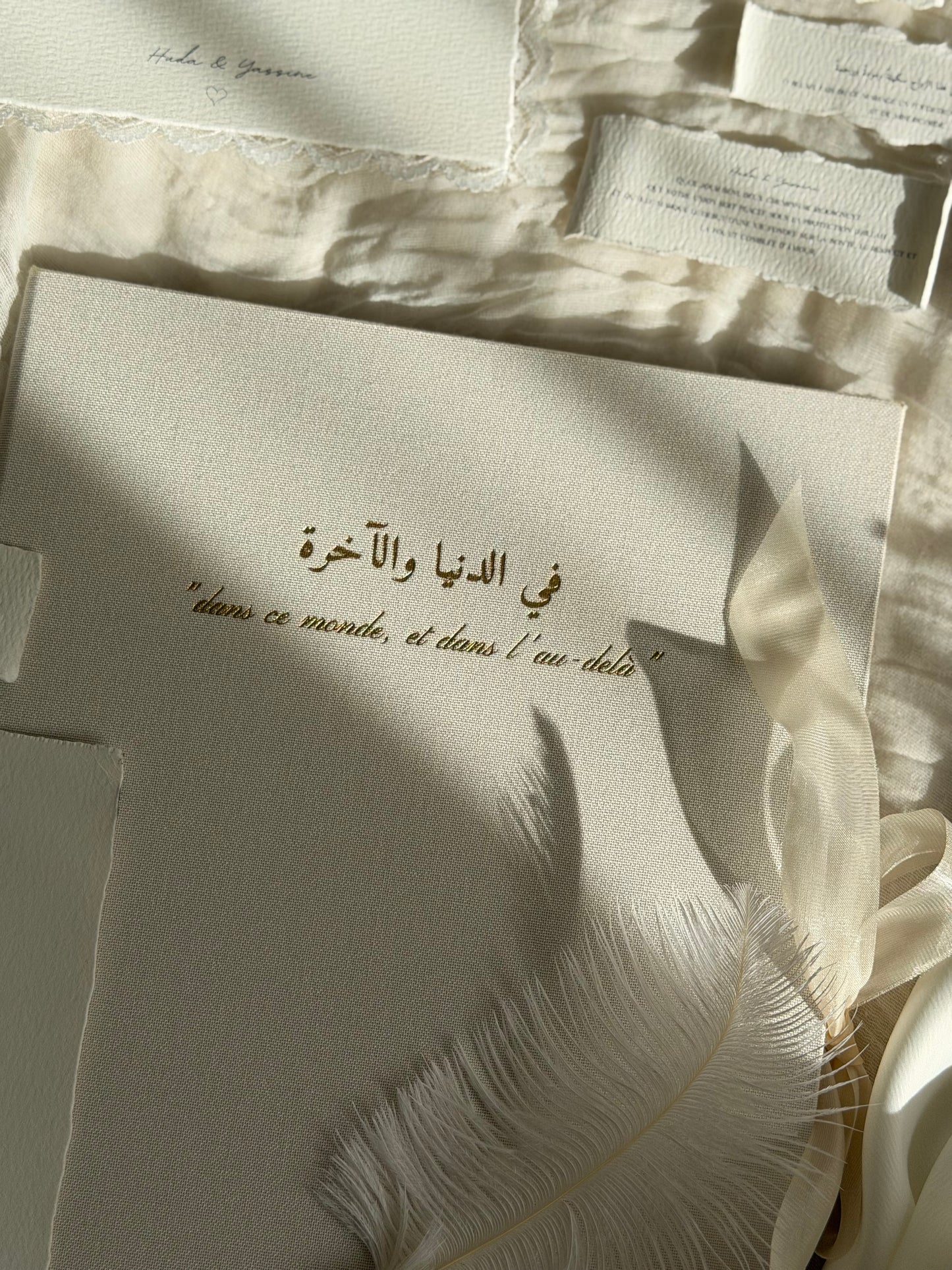 Livret de mariage en lin