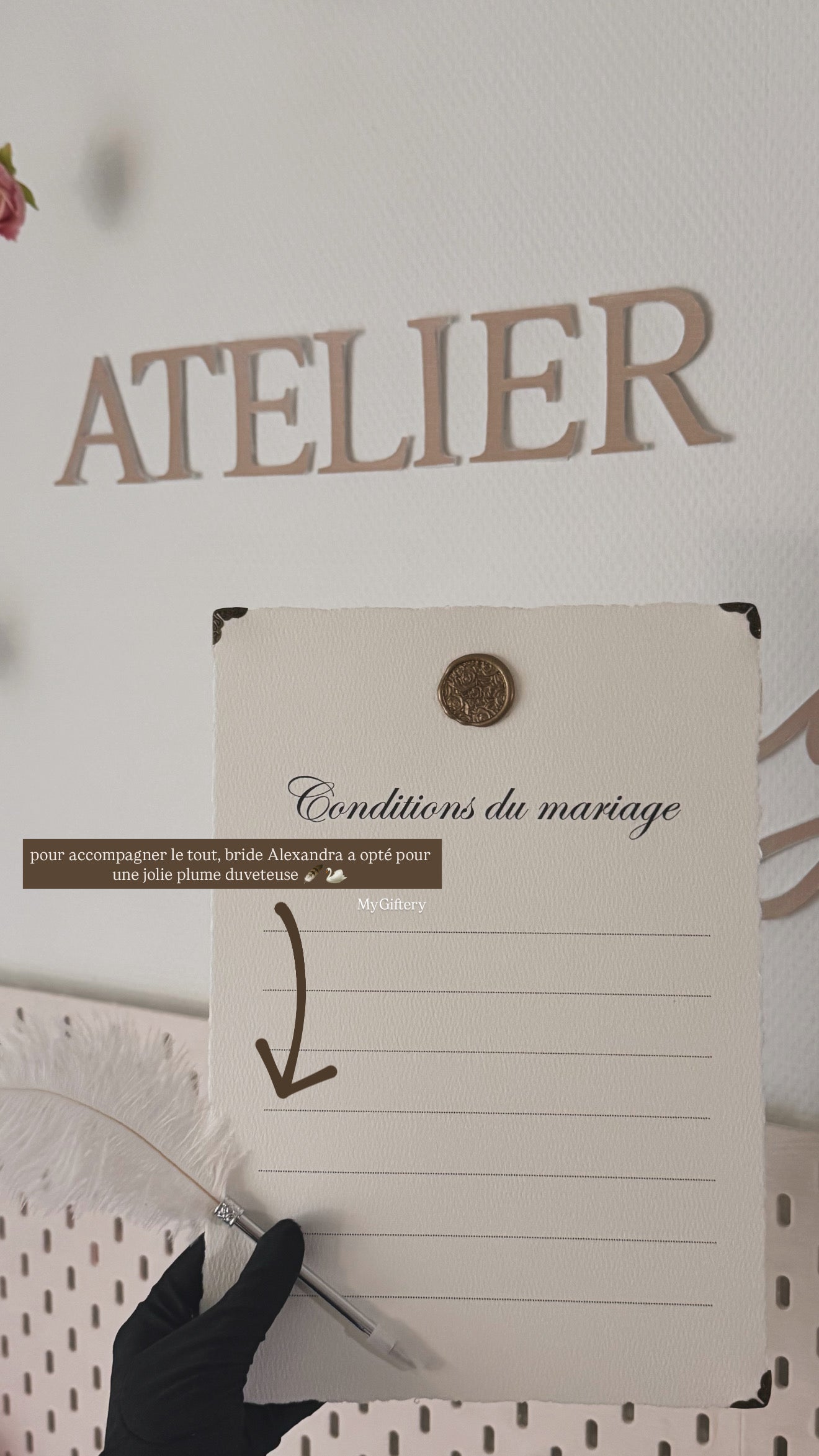 Feuille de conditions - Mariage religieux