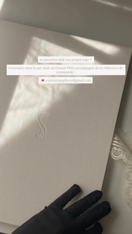 Livret de mariage en lin - édition minimaliste